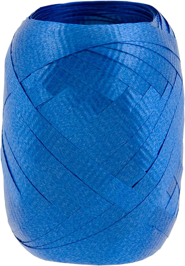 Crimped Curling Ribbon 3/16'' Wide Royal Blue, Berwick Offray 5.5' Long for Crafts & Gift Wrapping