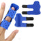 Finger Splints, 2-Pack Adjustable Support Brace for Arthritis and Injury, Universal Fit for Fingers (Blue)