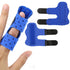 Finger Splints, 2-Pack Adjustable Support Brace for Arthritis and Injury, Universal Fit for Fingers (Blue)