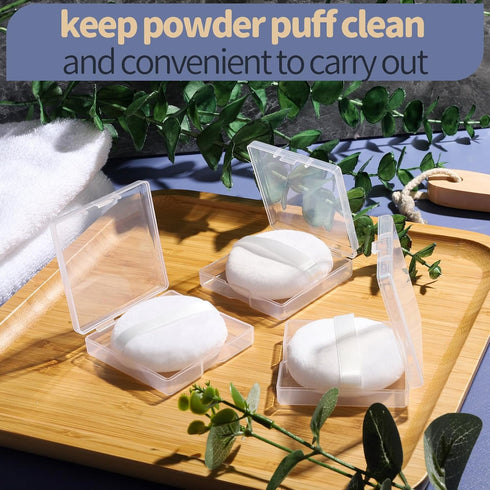 Teenitor 3pcs Powder Puff, Setting Powder Puff 2.36 Inch, Soft Powder Applicator for Loose & Pressed Powder, Face Puff