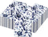 100 Blue Floral Paper Napkins - Disposable Spring Flower Guest Napkins for Party, Kitchen, Wedding, Baby Shower