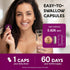 Iron Supplement for Women - 60 Capsules 65mg (Ferrous Sulfate 325mg) for Energy Support with Vitamins C, D3, B6, B12 &