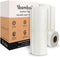 6 Rolls of Bamboo Reusable Paper Towels, Heavy Duty & Super Absorbent, Ecofriendly Machine Washable, 20 Sheets