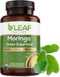B'LEAF NATURE Organic Moringa Pure Capsules - 1000mg, 180 Count for Immune Support, Energy & Balance