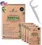 Natural Dental Floss Picks, Mint Flavored Toothpicks, 2-in-1 Natural Floss & Toothpicks, 200 Count
