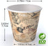 6 oz Paper Cups - Decorated Disposable Water Cups for Coffee and Tea, Office Use