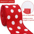 Christmas Ribbon Wired,2 1/2”x10 Yard,Red White Polka Dots Ribbon for Gift Wrapping,Wreath,Spring,Summer,Wedding,Baby Shower,Birthday by Leecogo