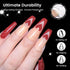 YTD Likomey Reflective Glitter Gel Nail Polish, 15ml Red Flash Diamond Shimmer Gel for Salon Home Nail Art