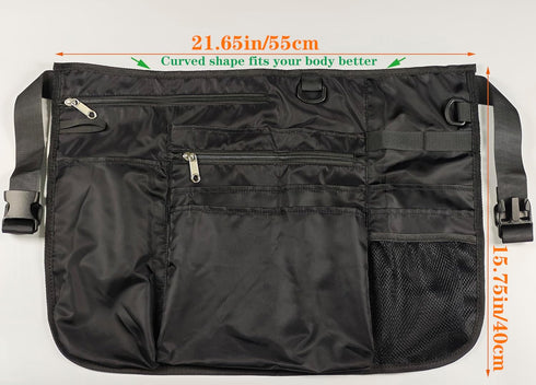Waterproof Cleaning Apron with 8 Pockets, Durable Housekeeping Uniform Supplies for Work