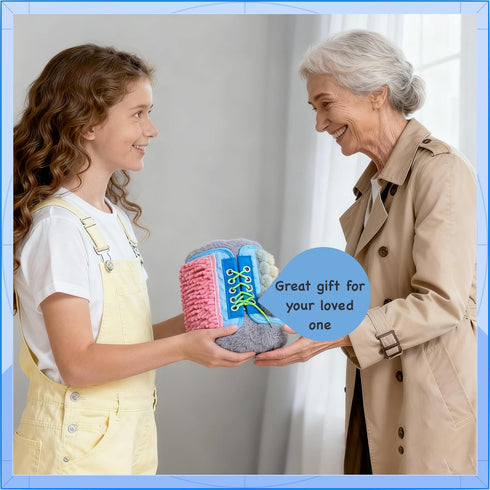 senopeeam Fidget Blanket and Muff, Alzheimer's Products for Elderly and Sensory Fidget Tools for Seniors