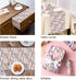 WRAPAHOLIC Scented Kraft Wrapping Paper Mini Roll 17 Inch x 16.5 Feet Lavender Floral Design with Faint Fragrance