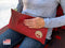 KOYA Naturals Microwavable Heating Pad - Cherry Pit/Stone/Seed Pillow Heat Pack for Neck, Muscles, Joints, Henna Red