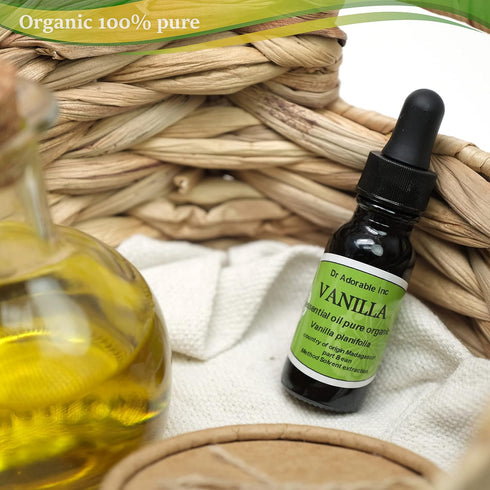 Dr Adorable - 0.6 oz with dropper - Vanilla Absolute Essential Oil - 100% Pure Natural Organic