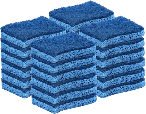 Kitchen Sponges for Washing Dishes, Non-Scratch Cellulose Dish Scrub Sponges, Pack of 24 by Superio