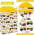 wishinside 13" Set -10.2x5.2x13, 1 Large Construction Vehicle Gift Bag with Greeting Card and Tissue Paper (Yellow Car