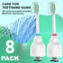 Replacement Heads for Philips Sonicare E Series Electric Toothbrush, 8 Pack for HX7023 Models