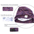 Silky Satin Lined Bonnet for Women, Adjustable Slouchy Beanie Sleep Cap for Long Curly Hair, Braids, Dreadlocks (Purple)