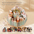 Rotating Makeup Organizer, High Hardness Glass Cosmetic and Skincare Organizer for Bathroom Counter