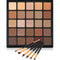 Nude Neutral Eyeshadow Palette, Long Lasting Blendable Matte and Shimmer Eye Shadows with Makeup Brushes Set
