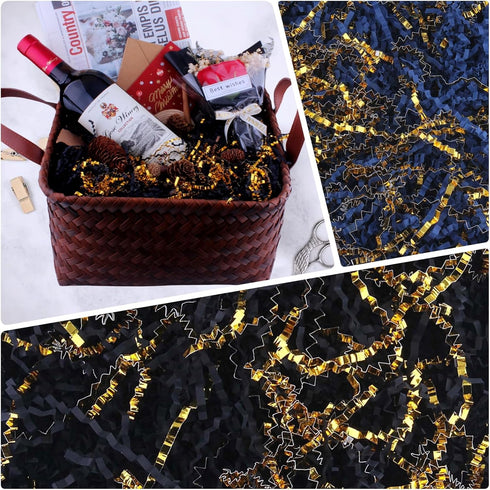 TANMWZK Crinkle Cut Paper Shred Filler, 1 LB Gift Wrapping & Basket Filler for Christmas, Halloween, Wedding Decor
