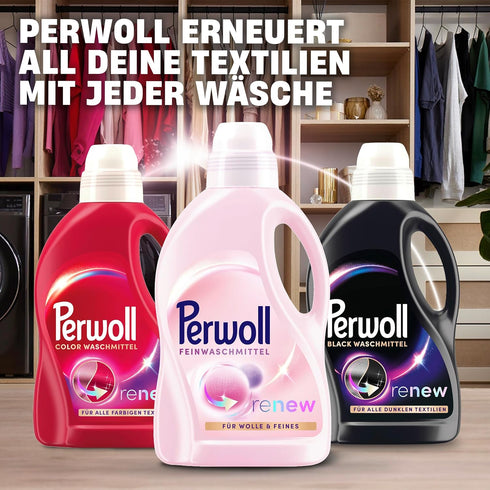 Perwoll (1 27 Wool & Delicates Detergent x Wash Loads) | Detergent for Fine Fabrics | Gently Cleans, Smoothes