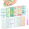 Maitys 168 Pieces Nail Strips, 12 Sheets Summer Full Wrap Nail Polish Stickers with File Manicure Kits for Women DIY