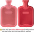 HomeTop Premium Classic Rubber Hot Water Bottle - Red Color