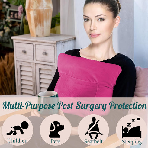 Mastectomy Pillow - Post Surgery Pillow After Breast Cancer or Breast Reduction, Lumpectomy, Patient Care Healing