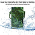 Skywin Waterproof Cigarette Case with Lighter, Airtight Dry Box with Rechargeable Lighter, Green Camo