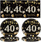 MMOONN 40th Birthday Party Paper Plates and Napkins,40th Themed Birthday Anniversary Party Decorations