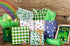 Whaline St. Patrick's Day Tissue Paper, 90 Sheet Green Plaid Shamrock Pattern for DIY Crafts, Gift Bag Packing
