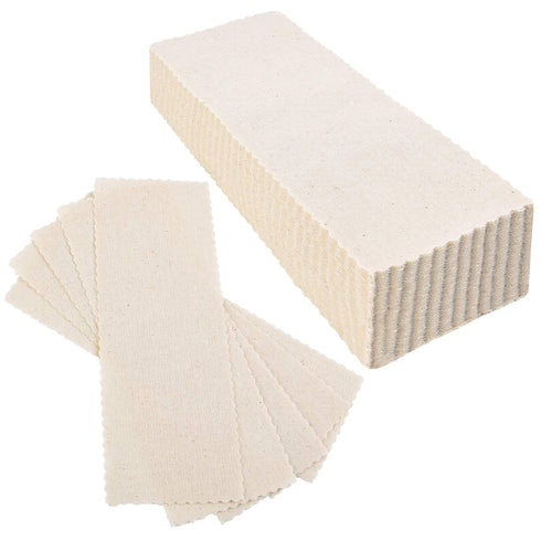 Maitys 100 Pieces Body and Facial Muslin Strips for Hair Removal, Natural Muslin Epilating Strips, 2.8 x 7.9 Inches