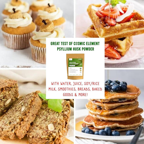 100% Pure Organic Psyllium Husk Powder, Fiber Supplement for Regularity and Keto Baking, 8 oz