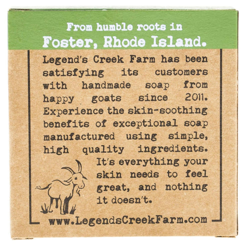 Legend's Creek Farm Goat Milk Soap, 5 Oz Cleansing Moisturizing Bar for Hands and Body, Pear Cider