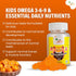 Ved Kids Gummies – Vegan, 30 Chewable Kids Vitamins Gummies, 15 Days Supply, (30 Count, Orange)