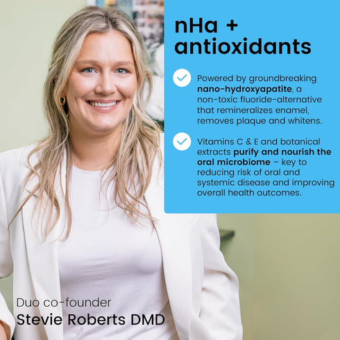 Duo Toothpaste Tablets, Nano-Hydroxyapatite Natural Whitening, Remineralize, Reduce Sensitivity, Wild Mint Medley