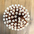 Rose Gold Solid and Stripe Foil Paper Straws, 7.75 Inches, 50 Pack by Outside the Box Papers