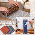 Reusable Paper Towels (25 Pcs) - Cotton Towels, Absorbent Washable Paper Towels with Roll for Kitchen
