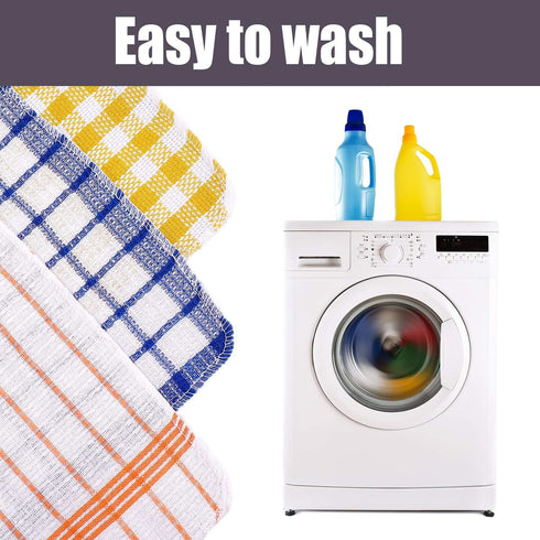Patelai 12 Pieces Kitchen Dish Cloths for Washing, Absorbent Dish Rags, Drying Towels for Scrubbing Glass