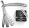 Straight Edge Barber Razor for Close Shaving, Professional Straight Blade Razor for Men with 100 Single Edge Blades