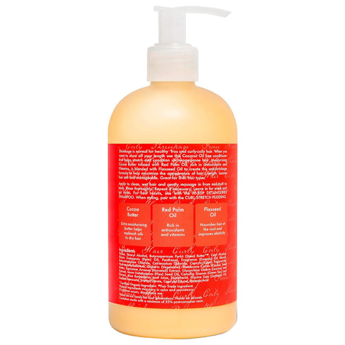 Sheamoisture Conditioner for Curly Hair - Red Palm Oil and Cocoa Butter with Flaxseed Oil, 13 oz