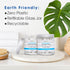 Peppermint Mouthwash Tablets - Chewable Travel Size Mouthwash for Fresh Breath, Fluoride Free, Alcohol Free (90 Tablets)