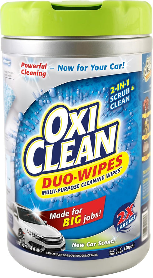 Carrand Oxi-Clean Duo-Wipes, Multi-Purpose Cleaning Wipes, 30 pcs