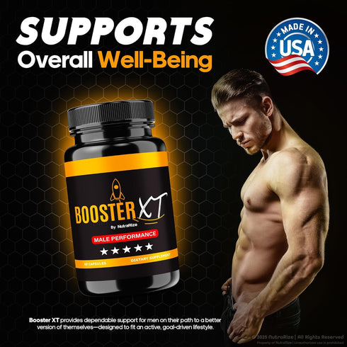 NutraRize (60 Booster XT for Men, Male Enhancing Capsules, Premium Formula to Support Daily Energy & Peak Performance