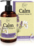 Calm Massage Oil with Lavender & Chamomile Essential Oils, 8oz for Massage Therapy