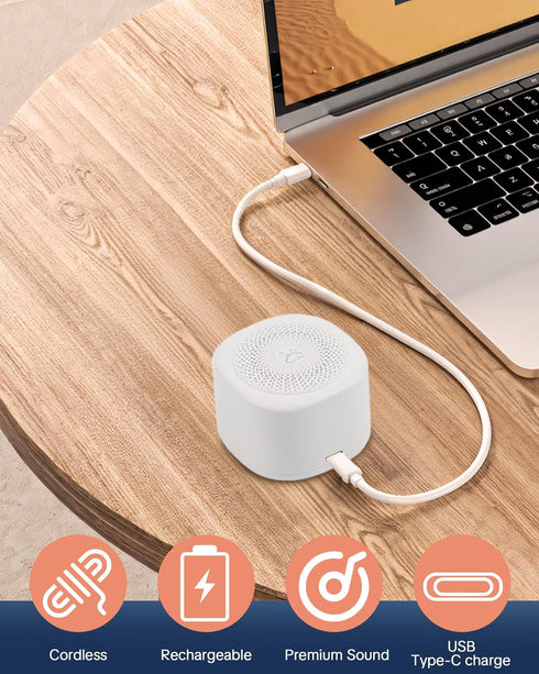 YONSEN 20 3 Travel White Noise Sound Machine Sounds, Portable Sound Machine for Adults Sleep, Mini Sleep Aid