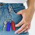 4 Pack Portable Ear Plug Carrying Case with Keychain, Waterproof Metal Ear Bud Holder
