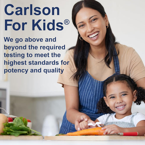 Carlson - Kid's Super Daily D3+K2, 25 mcg D3 & 22.5 mcg K2, Liquid Vitamins for Heart & Bone Health, 360 Drops