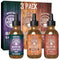 Viking Revolution Beard Oil for Men, 3 Pack Natural Variety Set - Sandalwood, Pine, Cedar, Clary Sage