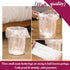4 Gallon Small Clear Trash Bags, 180pcs, Strong Garbage Bags for Bathroom, Office, Fit 12-15 Liter